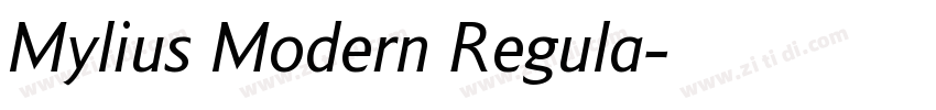 Mylius Modern Regula字体转换